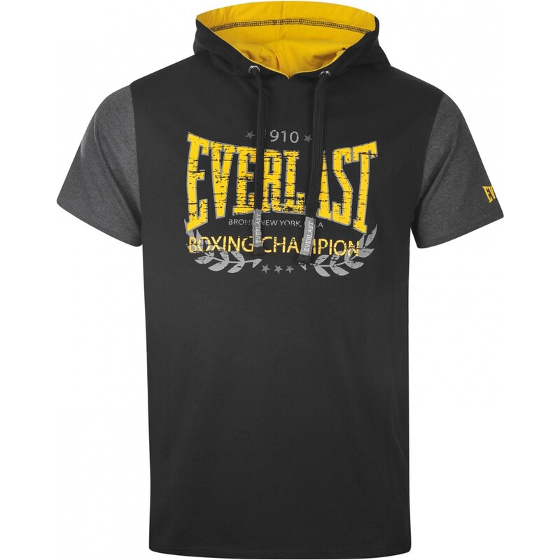 Everlast Classic Mock Layer T Shirt Mens, black/yellow