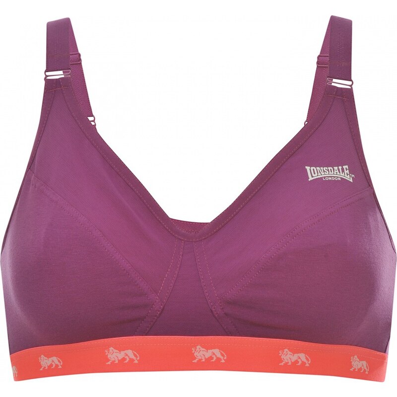 Lonsdale Sports Bra Ladies, brtpurp/flcoral