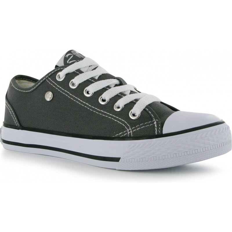 Dunlop Canvas Low Ladies Trainers, charcoal