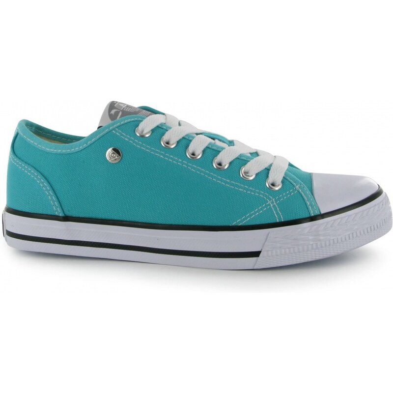 Dunlop Canvas Low Ladies Trainers, teal