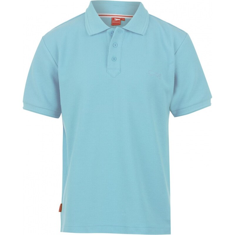Slazenger Plain Polo Shirt Junior, sky blue