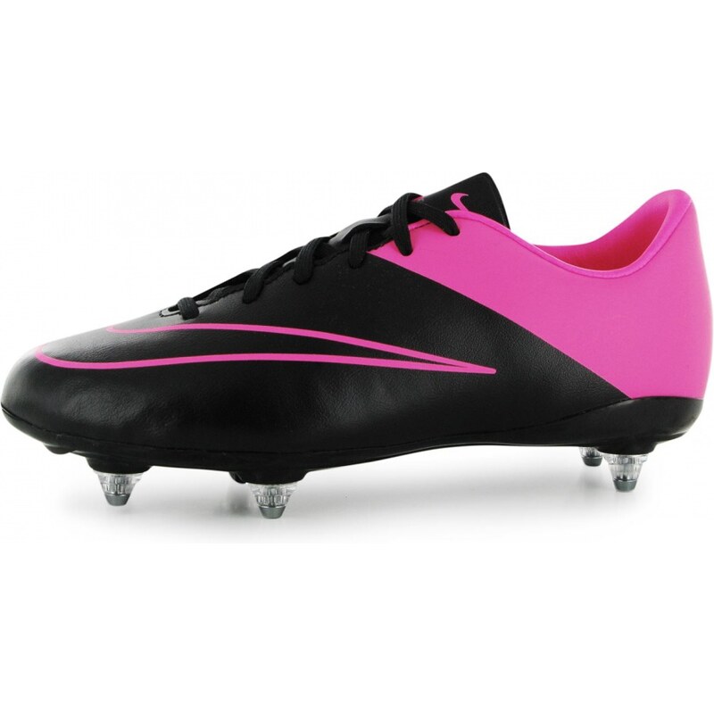 Nike Mercurial Victory SG Junior Football Boots, black/pink