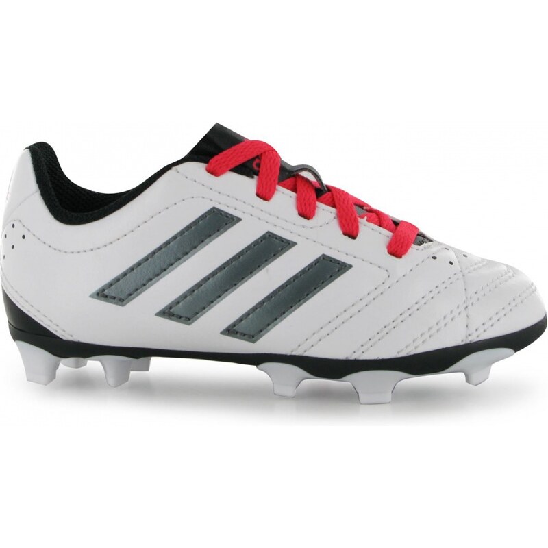 Adidas Goletto FG Childrens Football Boots, white/night met