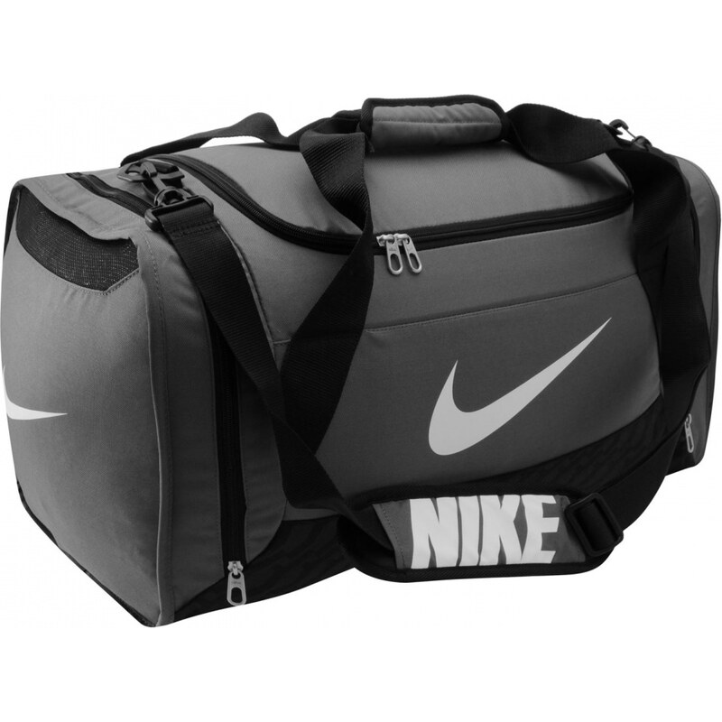 Nike Brasilia 6 Medium Grip Duffle Bag, grey