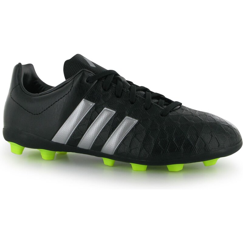 Adidas Ace 15.4 FG Junior Football Boots, black/silver