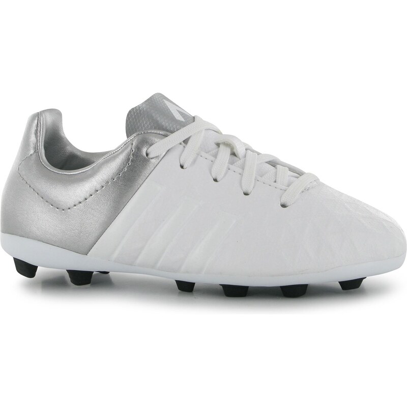 Adidas Ace 15.4 FG Junior Football Boots, white/silver