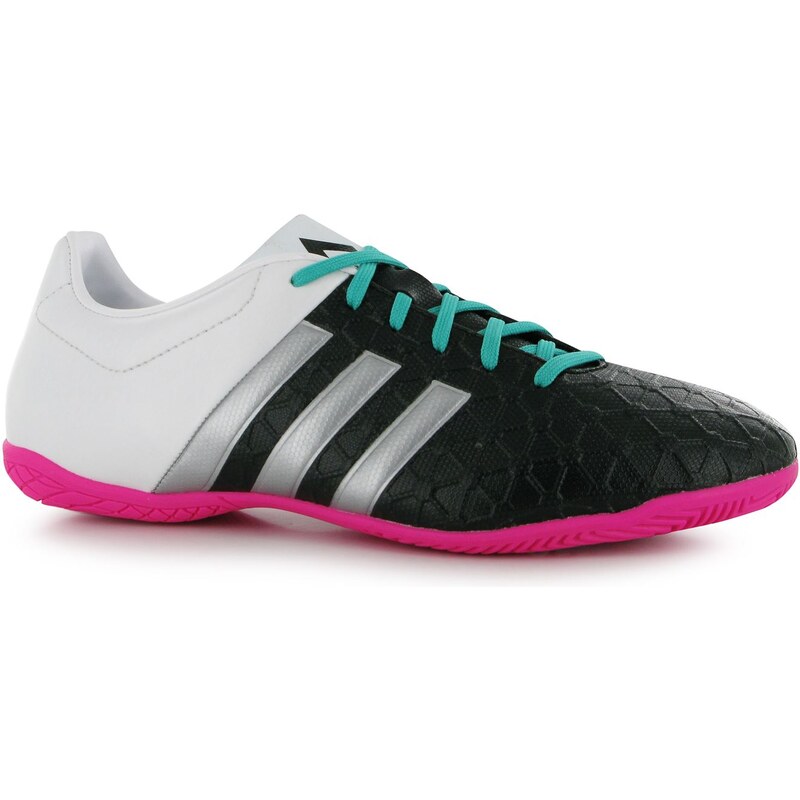 Adidas Ace 15.4 IC Childrens Trainers, black/silv/wht