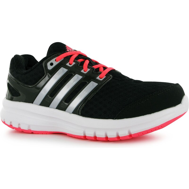 adidas Galaxy Elite Childrens Girls Running Shoes Blk/Sil/FlasRed