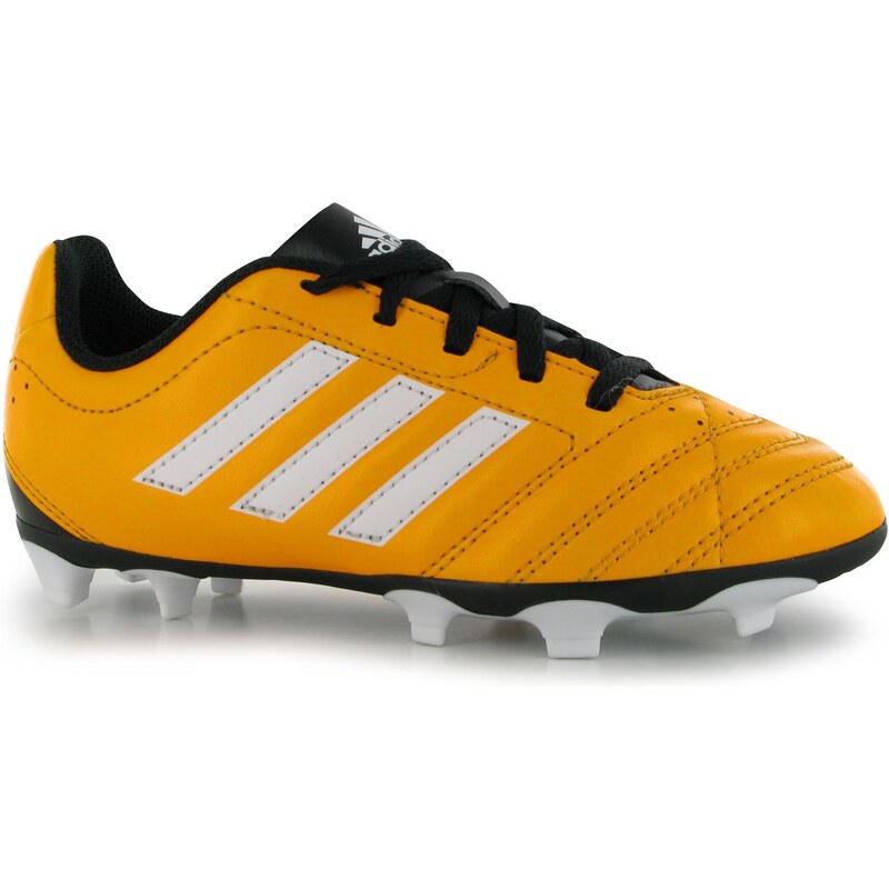 Adidas Goletto FG Childrens Football Boots, solar gold/wht