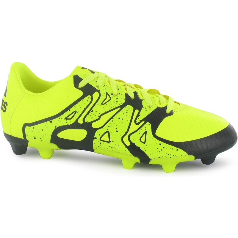 Adidas X 15.3 FG Junior Football Boots, solar yellow