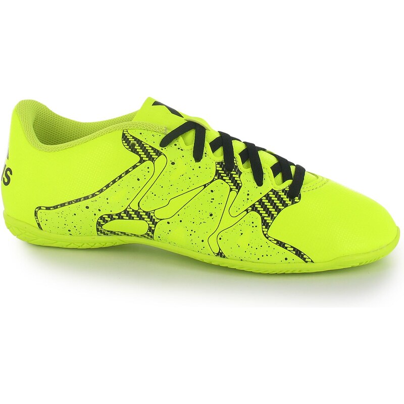 Adidas X 15.4 Mens Indoor Football Trainers, solar yellow