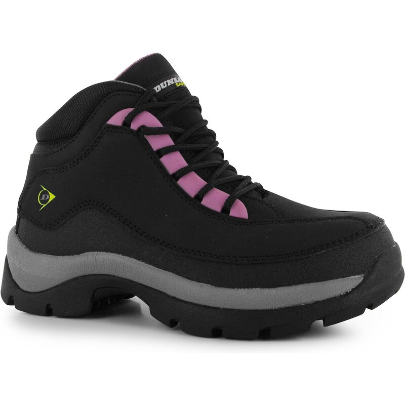 Dunlop Safe Hike Ladies Safety Boots, black/pink