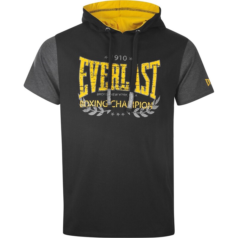 Everlast Classic Mock Layer T Shirt Mens, black/yellow