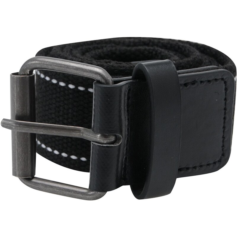 Fabric Texted Belt Black