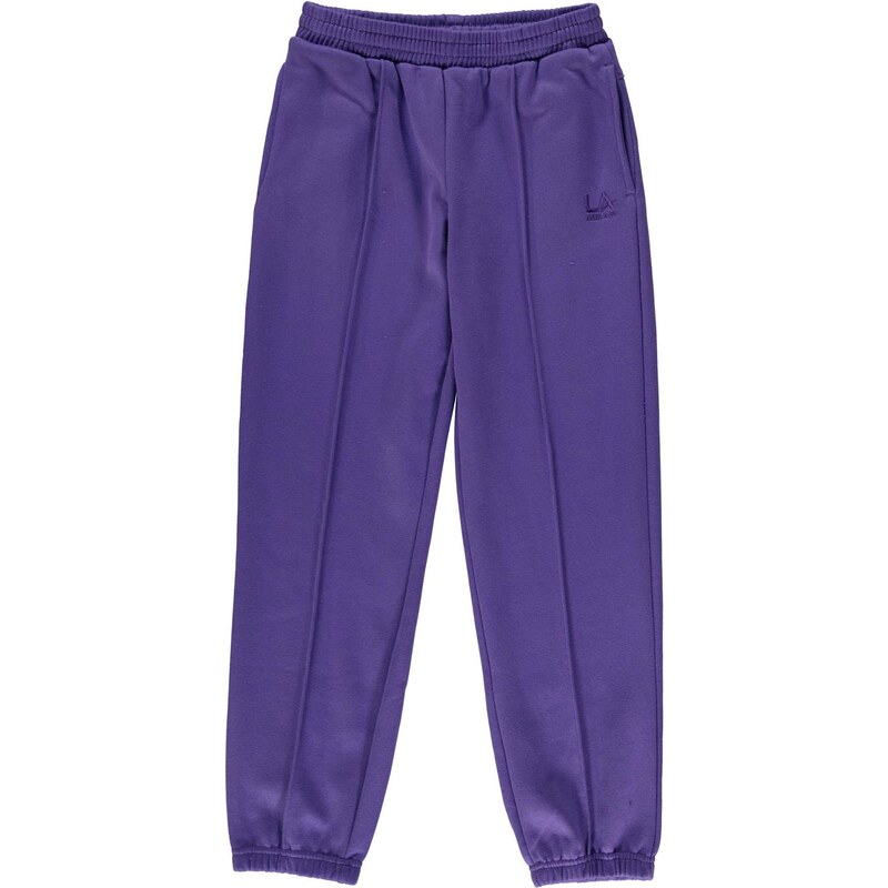 LA Gear Closed Hem Jog Pant Girls Purple2