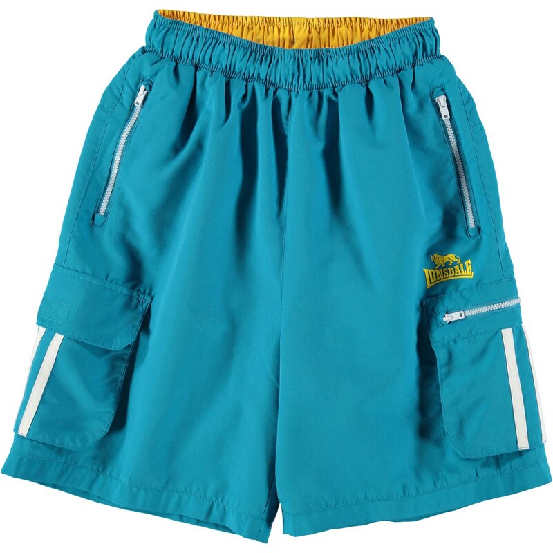 Lonsdale Cargo Shorts Junior, brblue/white