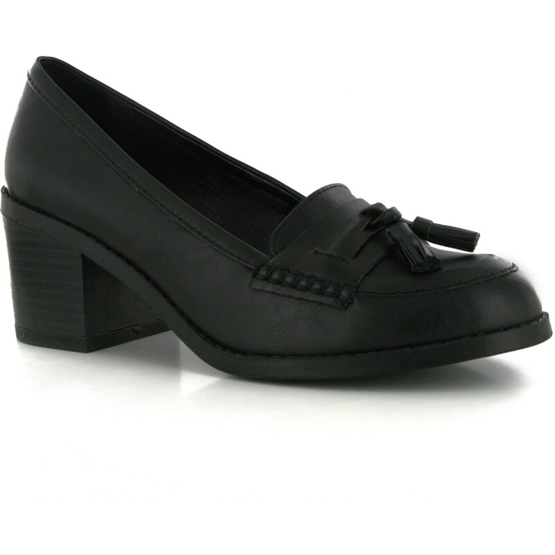 Miso Tilly Ladies Loafers, black pu