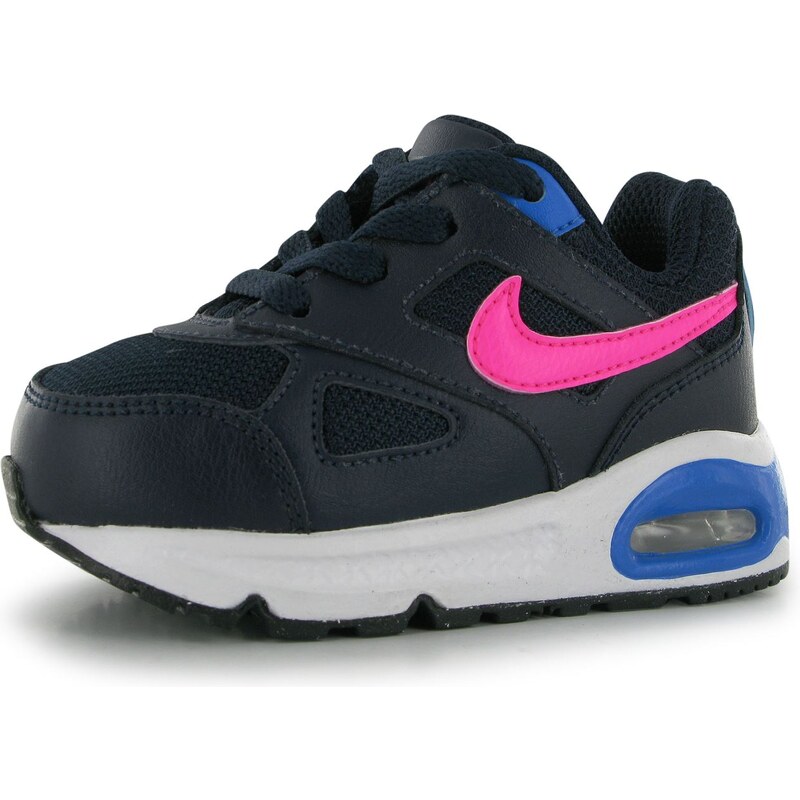 Nike Air Max Ivo Trainers Infant Girls, navy/pink/blue