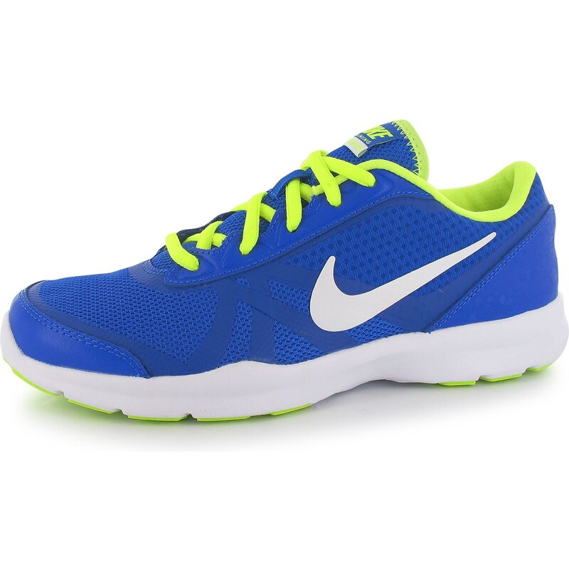 Nike Core Motion Mesh Ladies Trainers, blue/white/volt