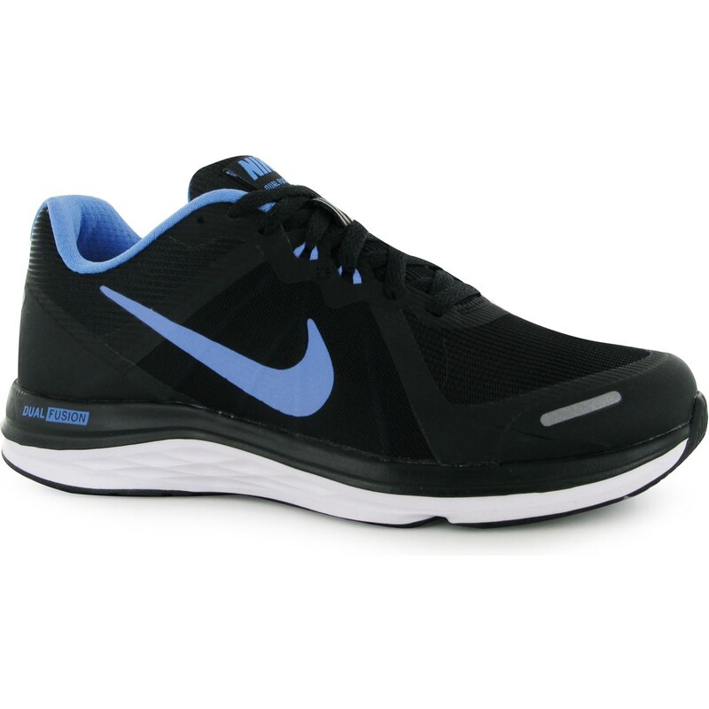 Nike Dual Fusion X 2 Ladies Running Shoes, black/blue