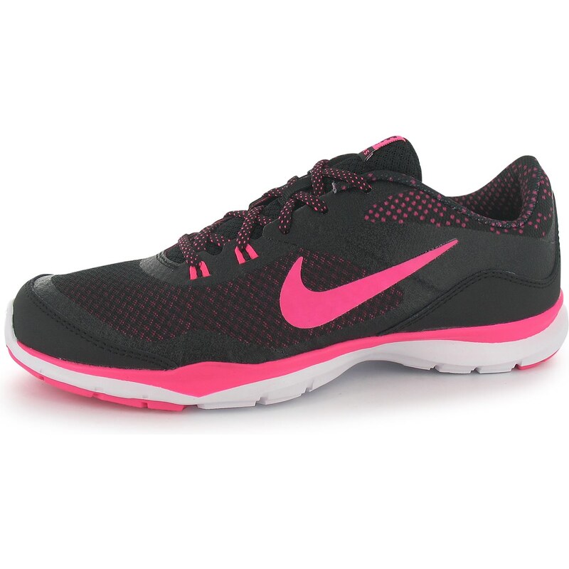 Nike Flex Print Ladies Training Shoes, black/pink