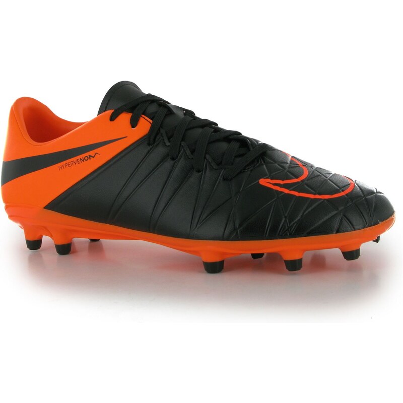 Nike Hypervenom Phelon FG Mens Football Boots, black/orange