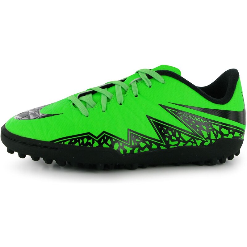 Nike Hypervenom Phelon Junior Astro Turf Trainers, green/black