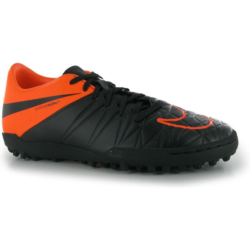 Nike Hypervenom Phelon Mens Astro Turf Trainers, black/orange