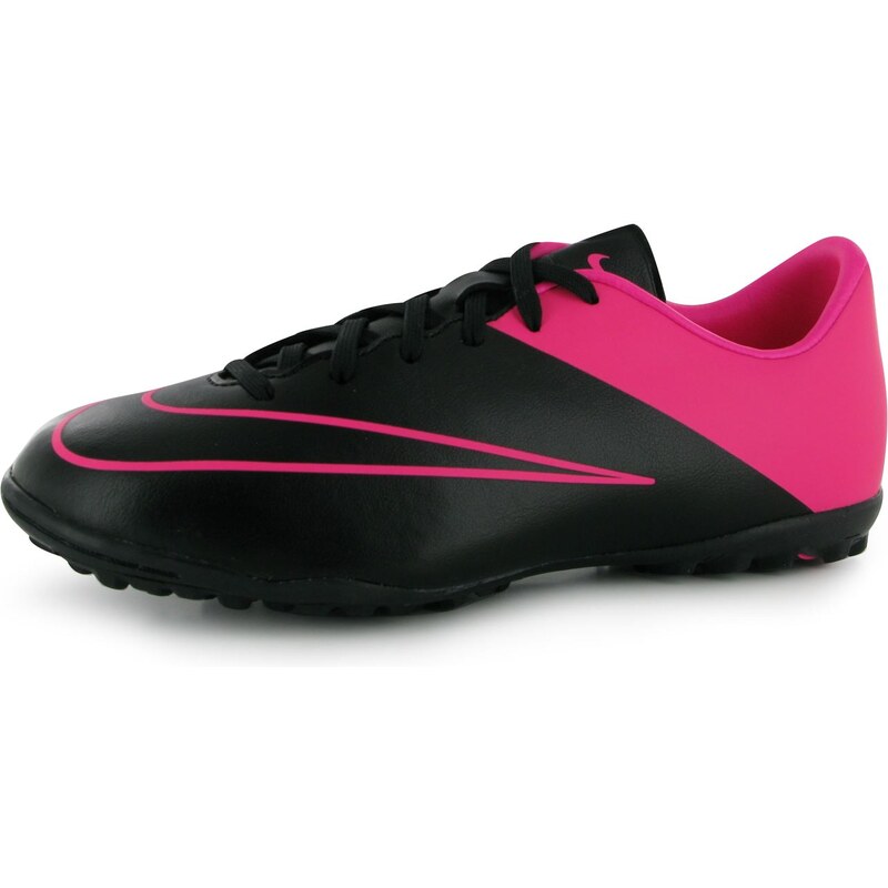 Nike Mercurial Victory Junior Astro Turf Trainers, black/pink