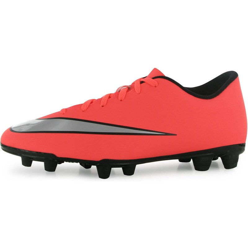 Nike Mercurial Vortex II FG Mens Football Boots, mango/silver