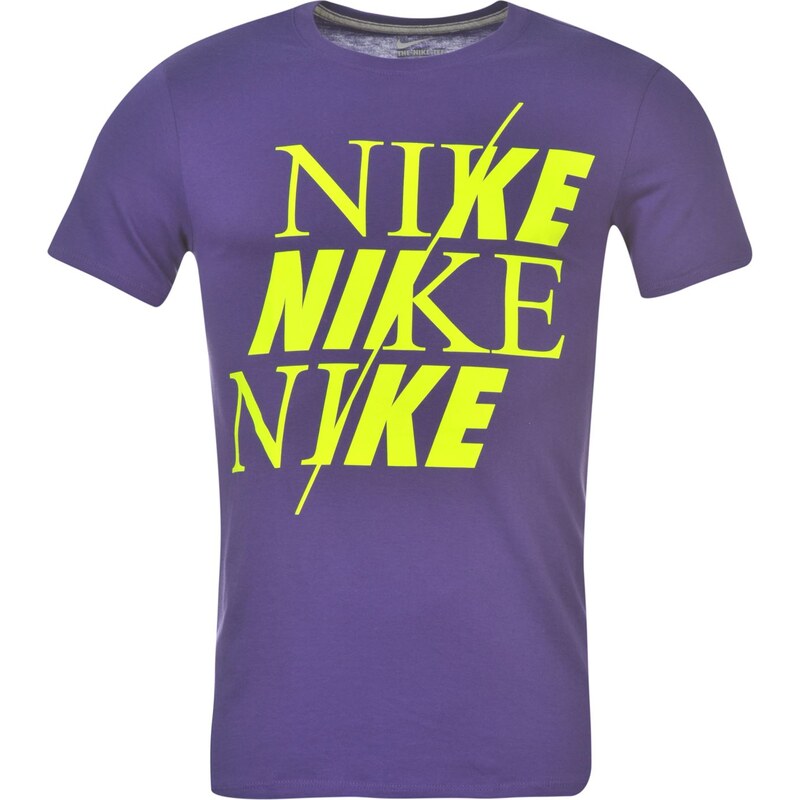 Nike QTT Split T Shirt Mens, purple