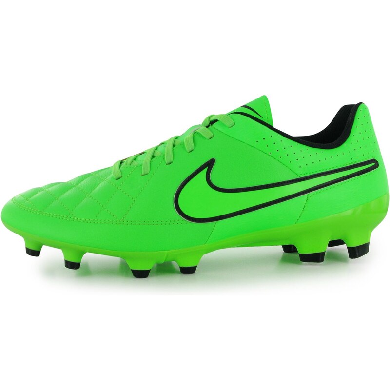 Nike Tiempo Genio FG Mens Football Boots, green/black