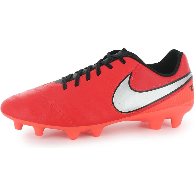 Nike Tiempo Genio II FG Mens Football Boots, crimson/mtlc