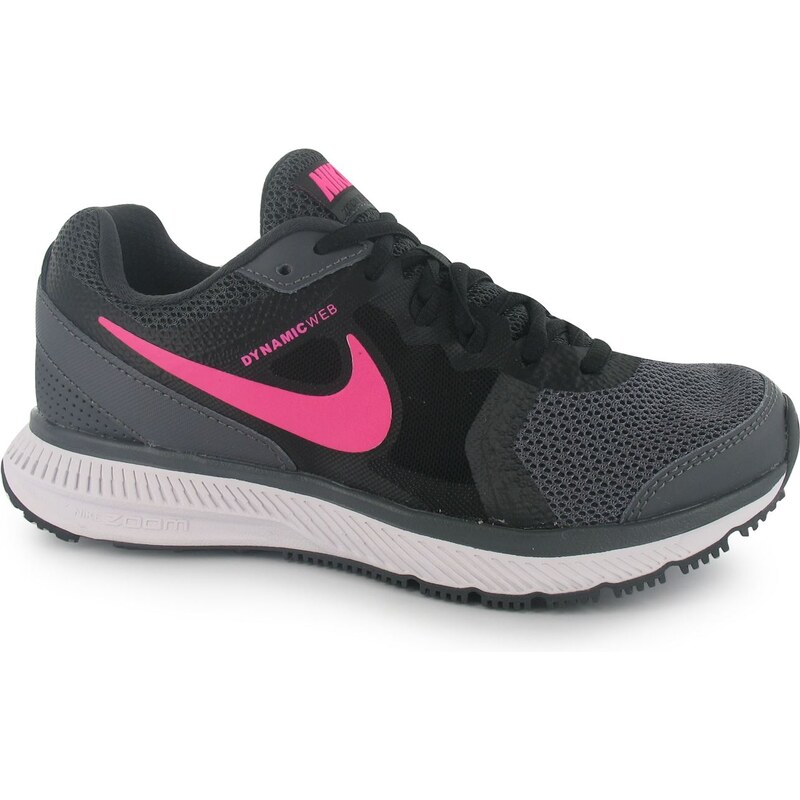 Nike Zoom Winflo Running Shoes Ladies, dkgrey/pink