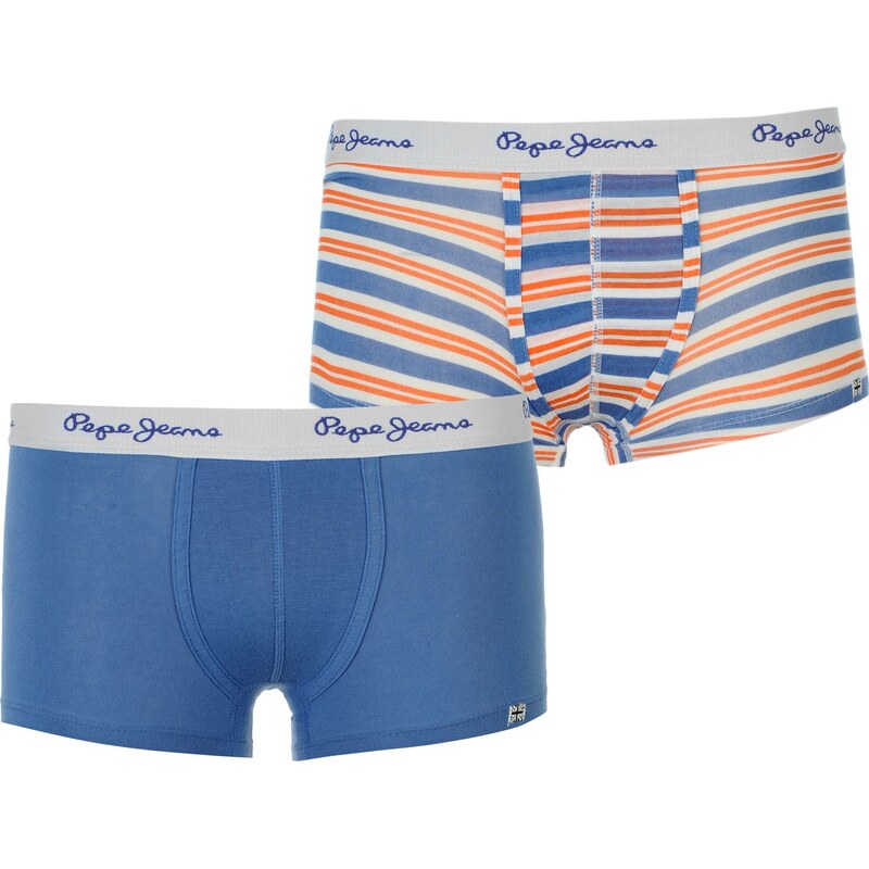 Pepe Jeans Two Pack Trunks Boys, washed blue
