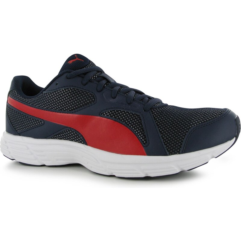 Puma Axis Mesh Mens Running Shoes, peacoat/red
