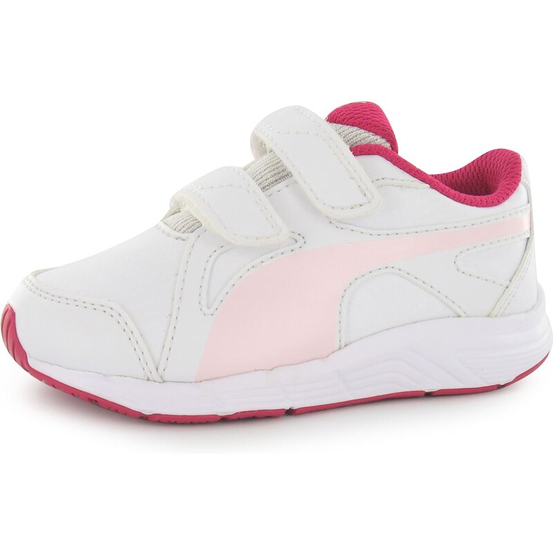 Puma Axis SL Girl Childs Trainers, white/pink