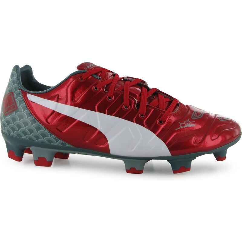 Puma Evo Power 2.2 FG Football Boots Mens, red/white
