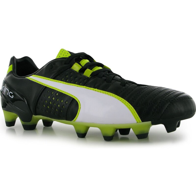 Puma King II FG Mens Football Boots, black/white