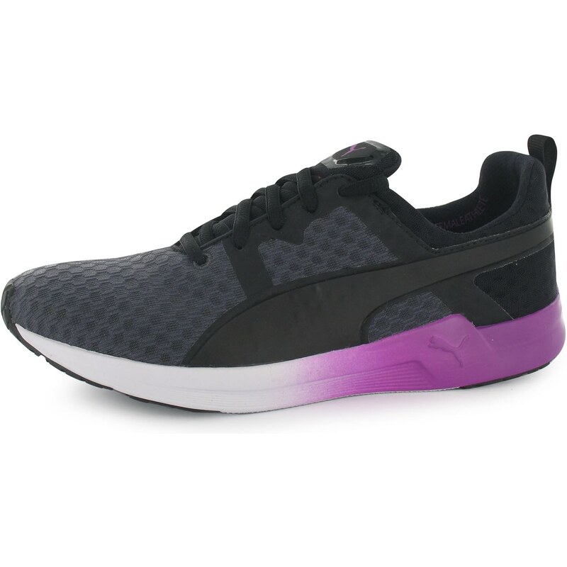 Puma Pulse XT Ladies Running Shoes, black/wht/purpl