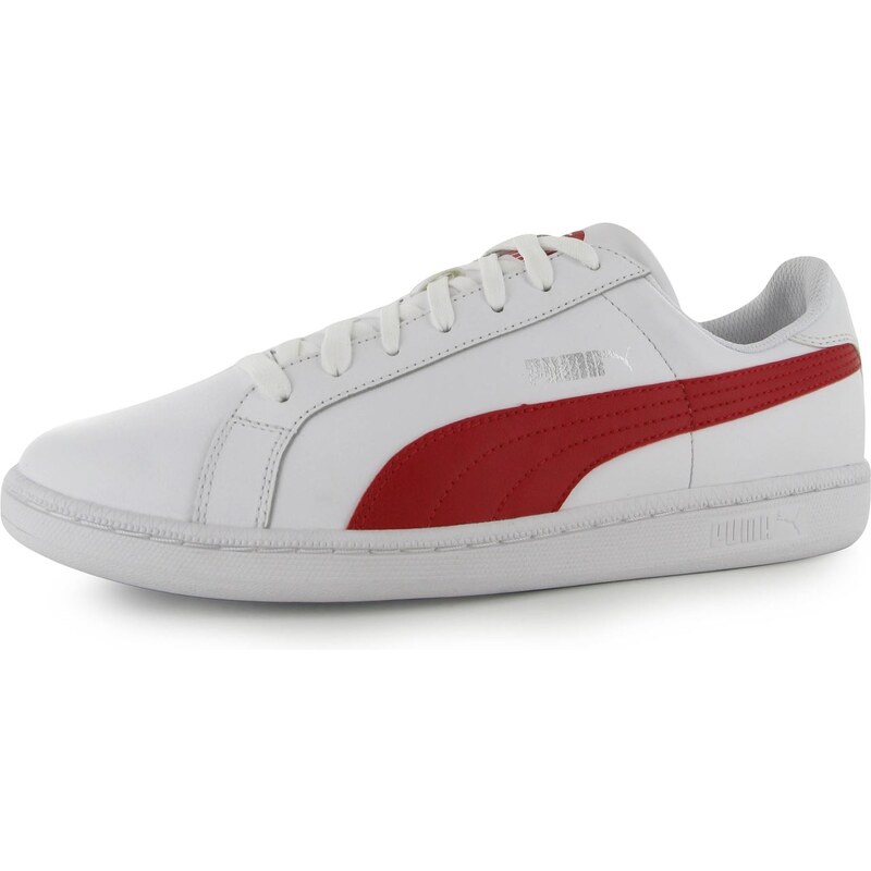 boty Puma Smash Leather pánské White/Red