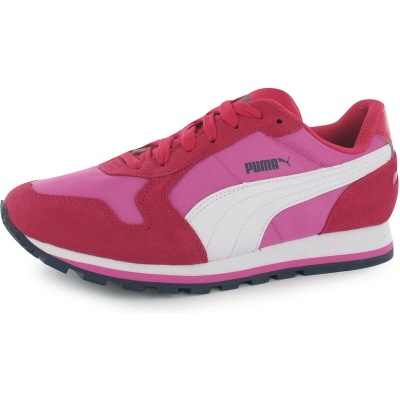 Puma ST Runner Nylon Ladies Trainers, pink/white