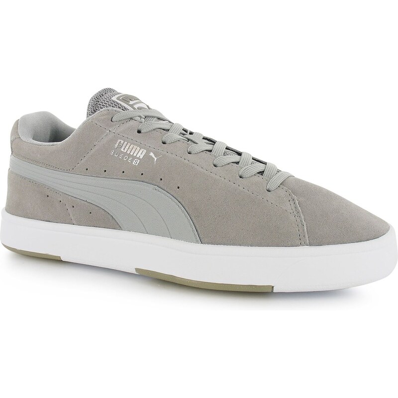 Puma Suede S Modern Mens Trainers, grey/white