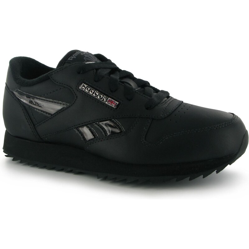 Reebok Classic Etched Junior Trainers, black/silver
