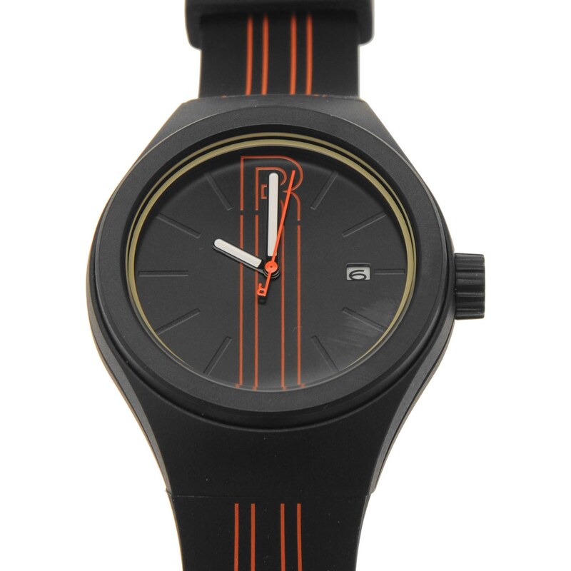 Reebok Icon Rush Watch, black/orange