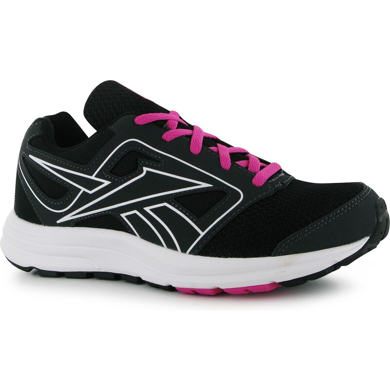 Reebok Zone CushRun Junior Girls Running Shoes, gravel/blk/pink