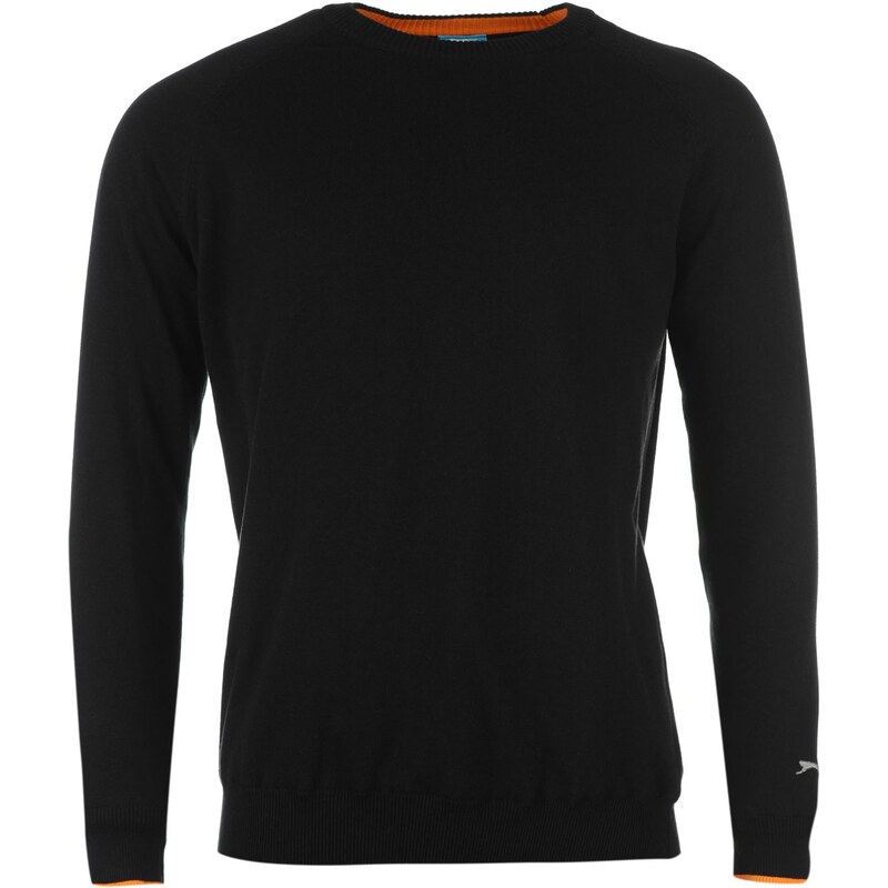 Slazenger Lined Sweater Mens, black/orange