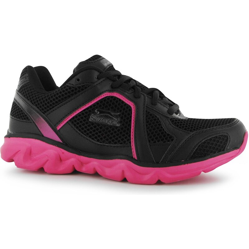 Slazenger Venture Ladies Trainers, black/pink
