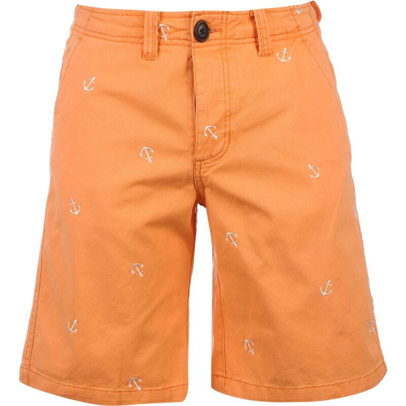 Soul Cal SoulCal Embroidered Chino Shorts, washcoral/white