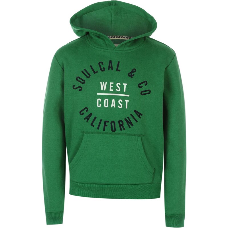 Soul Cal SoulCal Fashion Over The Head Hoody Boys, deep green